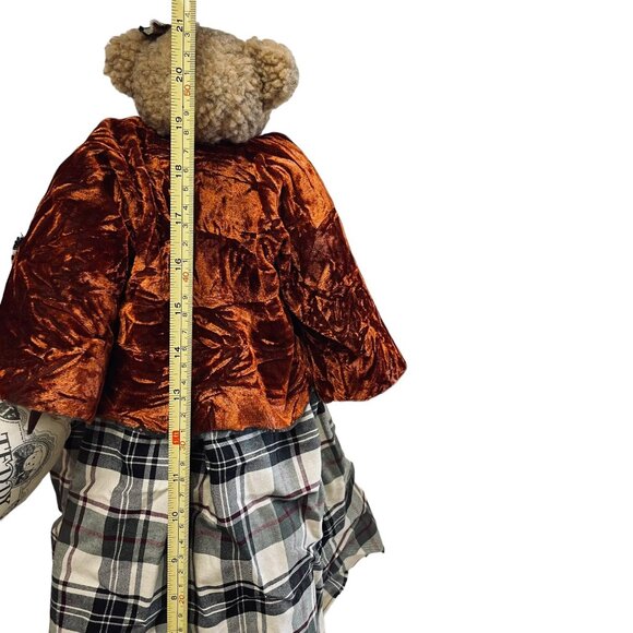 Teddy Tompkins Collectible Bear Isabella Primitive Country Farmhouse Decor 23" - Picture 4 of 12